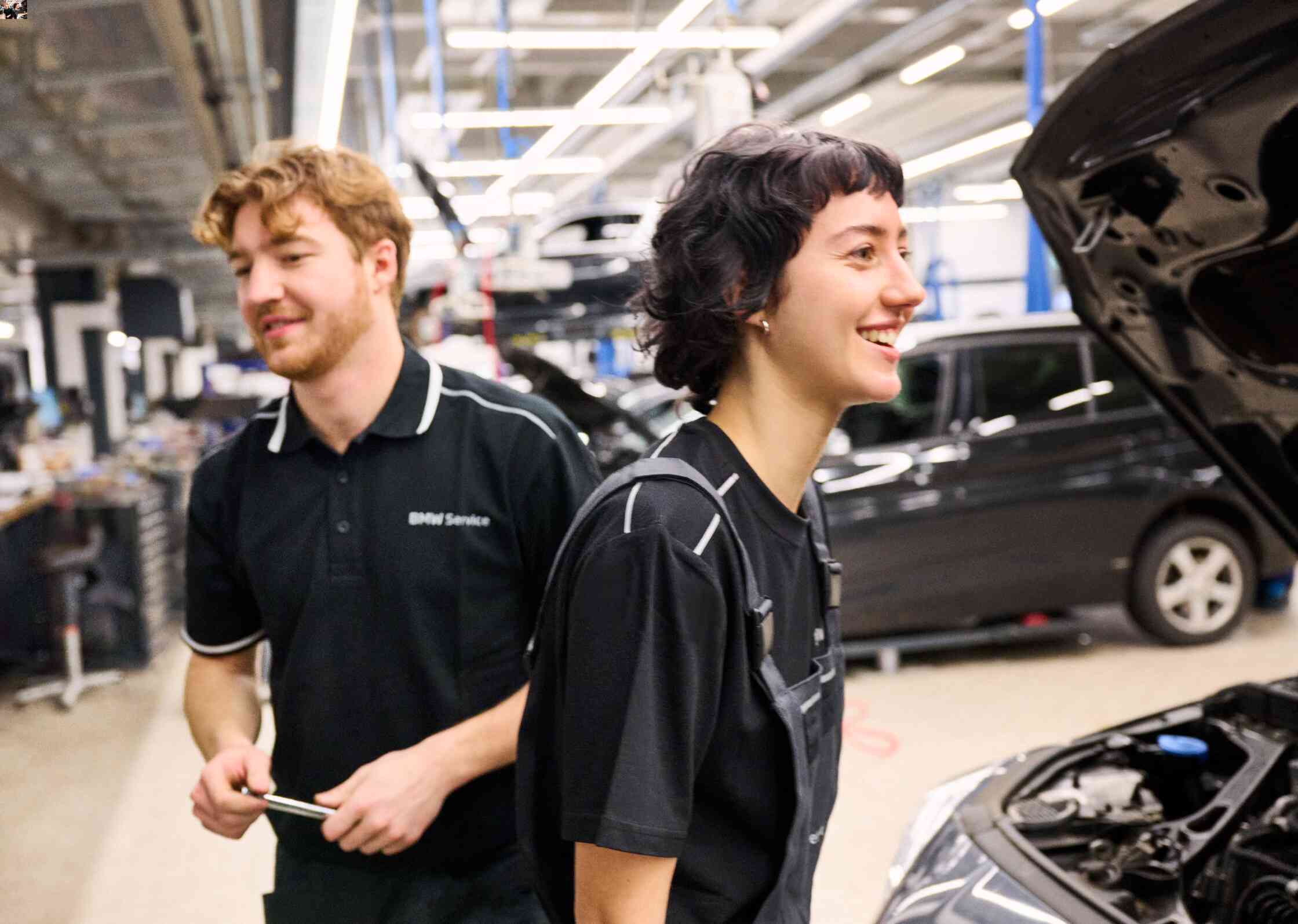 Praktykanci w Serwisie BMW